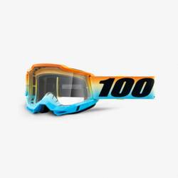 100 Percent Kinderbrille ACCURI 2, blau, orange, schwarz, transparentes Glas, Saison 2023