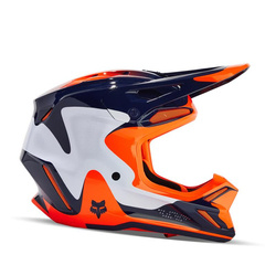 FOX V3 Revise Helm Orange, Marineblau