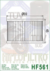 HIFLO ÖLFILTER HF 561 KYMCO 250 VENOX`02-11