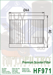 HIFLO ÖLFILTER HF 971 SUZUKI BURGMAN 125/150/200/400