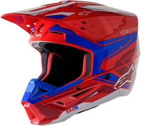 Helm ALPINESTARS S-M5 ACTION 2 rot, blau