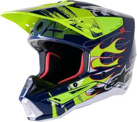 Helm ALPINESTARS S-M5 RASH marineblau, gelb