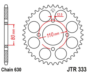 JT Hinteres Ritzel Stahl [41 Zähne] HONDA CB 750 F 77-80