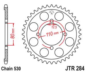 JT Hinteres Ritzel Stahl [43 Zähne] HONDA CB 650 Z / A / B / C 79-82