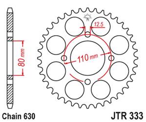 JT Hinteres Ritzel Stahl [43 Zähne] HONDA CB 750 F 77-80