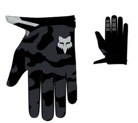 Junior-Handschuhe FOX 180 BNKR, Tarnfarbe
