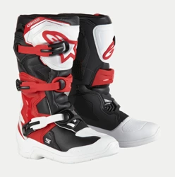 Juniorenstiefel ALPINESTARS TECH 3S in weiß,schwarz,rot