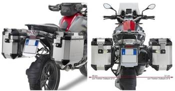 KAPPA SEITENKASSE RACK MONOKEY CAM SIDE BMW R 1200 GS (13-18), R 1250 GS (19), R 1250 GS Adventure (19) - UNDER KFR K'FORCE ALU