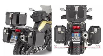 KAPPA SIDE CUFF RACK MONOKEY CAM SIDE BMW F 750 GS (18-19), F 850 GS (18-19), F 850 GS Adventure (19) - UNDER KFR K'FORCE ALU CUFFS