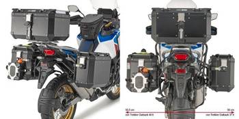 KAPPA SIDE CUFF RACK MONOKEY CAM SIDE HONDA CRF 1100L Africa Twin Adventure Sports (20) - UNDER KFR K'FORCE ALU