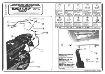 KAPPA Seitengepäckträger MONOKEY Honda TRANSALP `00-07