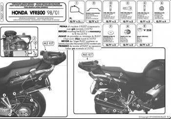 KAPPA Seitenkofferraumträger MONOKEY Honda VFR 800 98-01