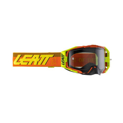 LEATT Goggles für Cross VELOCITY 6.5 CITRUS LIGHT - orange, gelb rauchig verspiegeltes Glas - grau verspiegeltes transparentes Glas Kollektion 2024