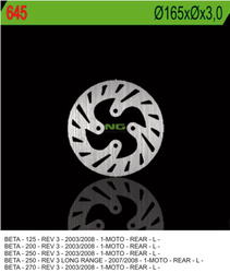 NG Bremsscheibe hinten BETA REV 3 125/200/250/270 03-08