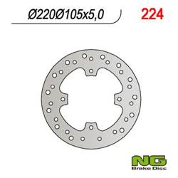 NG Bremsscheibe hinten HONDA FX 650 / SLR 650