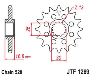 Ritzel vorne JT JTF1269.15 (15Z)