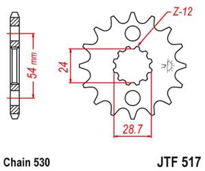 Ritzel vorne JT JTF517.15 (15Z)