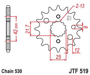 Ritzel vorne JT JTF519.15 (15Z)