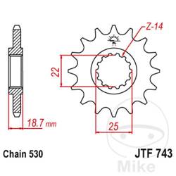 Ritzel vorne JT JTF743.15 (15Z)