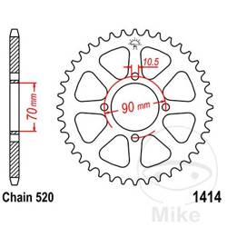 Stahl Kettenrad Hinten JT JTR1414.43 ilość zębów 43Z