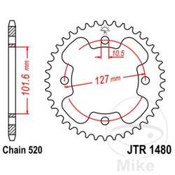 Stahl Kettenrad Hinten JT JTR1480.38 ilość zębów 38Z