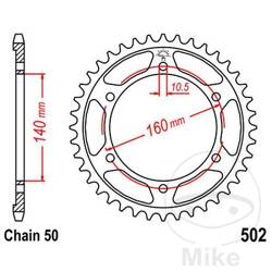 Stahl Kettenrad Hinten JT JTR502.45 ilość zębów 45Z