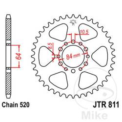 Stahl Kettenrad Hinten JT JTR811.45 ilość zębów 45Z