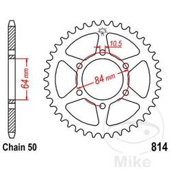 Stahl Kettenrad Hinten JT JTR814.41 ilość zębów 41Z