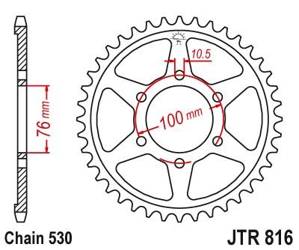 Stahl Kettenrad Hinten JT JTR816.50 ilość zębów 50Z