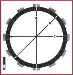 TRW Lucas BRACKS HONDA CB250N (79-82), CB400 N/T (79-82), CB450S (86-89) (EBS1140)