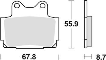 TRW Lucas Bremsbelag KH104