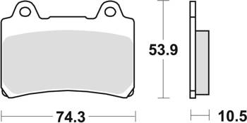 TRW Lucas Bremsbelag KH123 Sintermetall FRONT YAMAHA TDM 850 91-96, FJ 1200 90-97