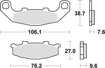 TRW Lucas Bremsbelag KH141