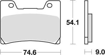 TRW Lucas Bremsbelag KH160 Sinter Metallic