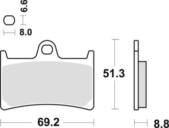 TRW Lucas Bremsbelag KH174 hinten metallisch gesintert