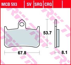 TRW Lucas Bremsbelag KH187