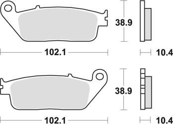 TRW Lucas Bremsbelag KH196 hinten metallisch gesintert