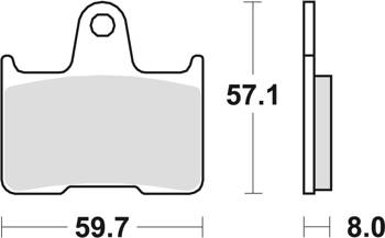 TRW Lucas Bremsbelag KH254 Hinten metallisch gesintert