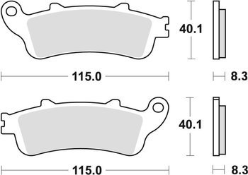 TRW Lucas Bremsbelag KH281 / KH261 Hinten metallisch gesintert