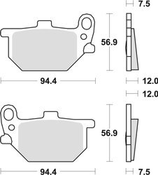 TRW Lucas Bremsbelag KH61