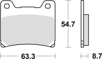 TRW Lucas Bremsbelag KH88 Sintered metallic Hinten