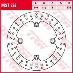 TRW Lucas Bremsscheibe hinten HONDA CBF 500/600/1000,CB 600GORNET 07-11