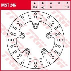 TRW Lucas HINTERE BREMSBREMSEN SUZUKI GSXR 600/750 96-12, SV 650 03-08