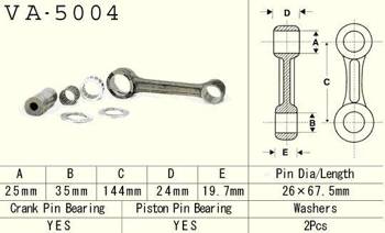 Vesrah Pleuelstange HONDA CR 500 87-01