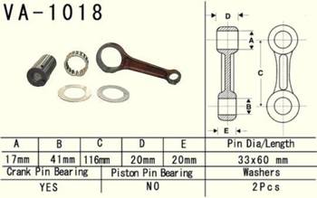 Vesrah Pleuelstange HONDA TRX 350 RANCHER 99-06