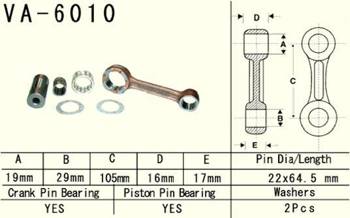 Vesrah Pleuelstange YAMAHA YZ 125 01-04