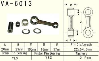 Vesrah Pleuelstange YAMAHA YZ 125 97-00