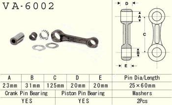 Vesrah Pleuelstange YAMAHA YZ 250 90-98