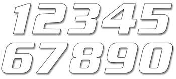 BLACKBIRD Zahlenaufkleber 7