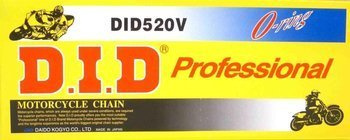DID Kette 520 V 108-gliedrig O-Ring offener Verschluss